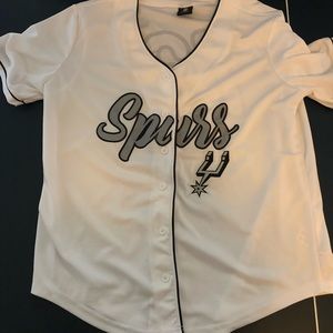 San Antonio Spurs baseball style jersey NBA